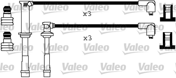 VALEO Gyújtókábel készlet 346455_VALEO