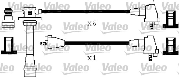 VALEO Gyújtókábel készlet 346448_VALEO