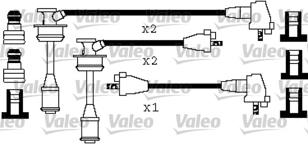 VALEO Gyújtókábel készlet 346447_VALEO