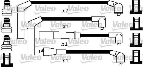 VALEO Gyújtókábel készlet 346442_VALEO