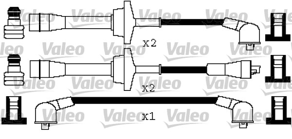 VALEO Gyújtókábel készlet 346439_VALEO