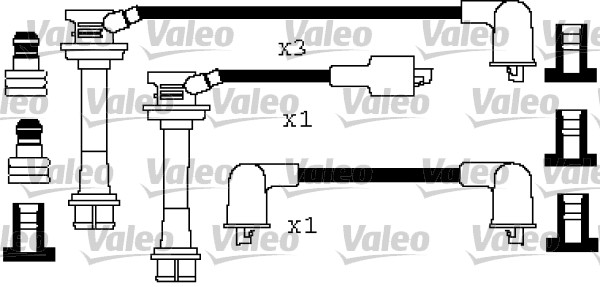 VALEO Gyújtókábel készlet 346435_VALEO