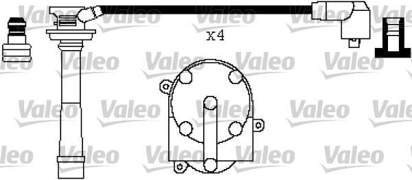 VALEO Gyújtókábel készlet 346434_VALEO