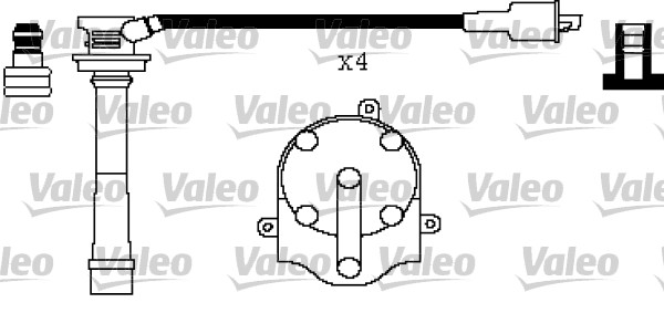 VALEO Gyújtókábel készlet 346430_VALEO