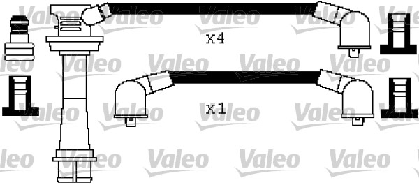 VALEO Gyújtókábel készlet 346428_VALEO