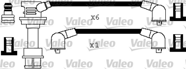 VALEO Gyújtókábel készlet 346425_VALEO