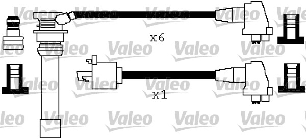 VALEO Gyújtókábel készlet 346423_VALEO