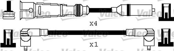 VALEO Gyújtókábel készlet 346417_VALEO