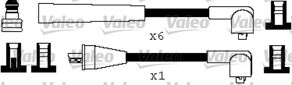 VALEO Gyújtókábel készlet 346413_VALEO