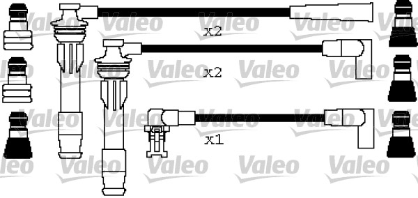 VALEO Gyújtókábel készlet 346407_VALEO