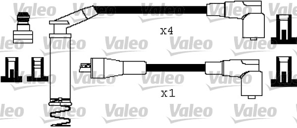 VALEO Gyújtókábel készlet 346403_VALEO