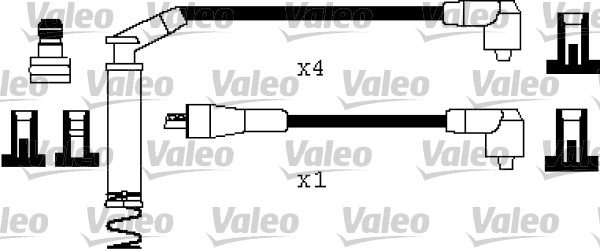 VALEO Gyújtókábel készlet 346401_VALEO