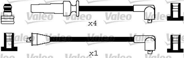 VALEO Gyújtókábel készlet 346400_VALEO