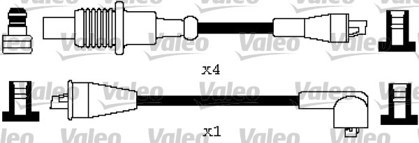 VALEO Gyújtókábel készlet 346396_VALEO