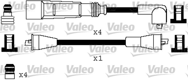 VALEO Gyújtókábel készlet 346387_VALEO