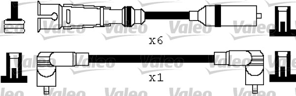 VALEO Gyújtókábel készlet 346386_VALEO