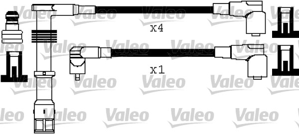 VALEO Gyújtókábel készlet 346380_VALEO