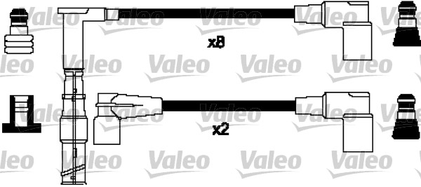 VALEO Gyújtókábel készlet 346379_VALEO