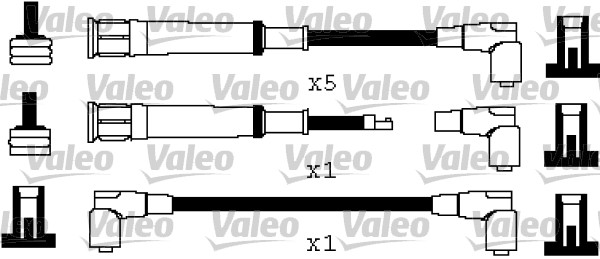 VALEO Gyújtókábel készlet 346377_VALEO