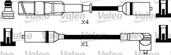 VALEO Gyújtókábel készlet 346372_VALEO