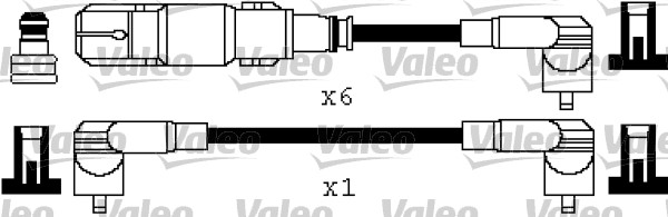 VALEO Gyújtókábel készlet 346369_VALEO