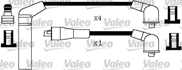 VALEO Gyújtókábel készlet 346353_VALEO