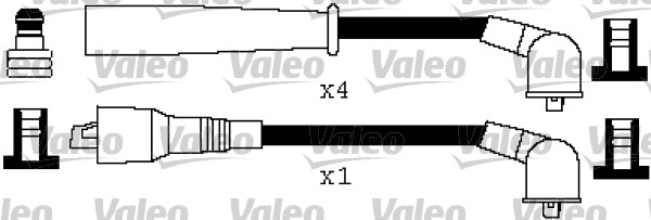 VALEO Gyújtókábel készlet 346352_VALEO