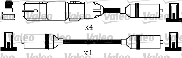 VALEO Gyújtókábel készlet 346334_VALEO