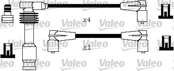 VALEO Gyújtókábel készlet 346300_VALEO