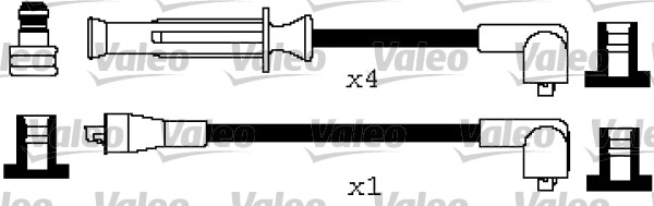 VALEO Gyújtókábel készlet 346297_VALEO