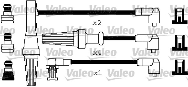 VALEO Gyújtókábel készlet 346264_VALEO