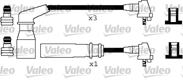 VALEO Gyújtókábel készlet 346263_VALEO