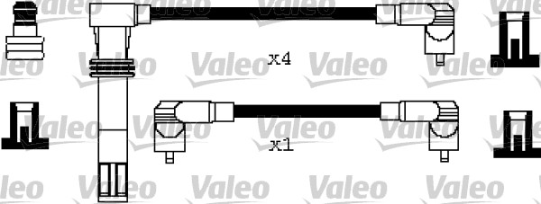 VALEO Gyújtókábel készlet 346247_VALEO