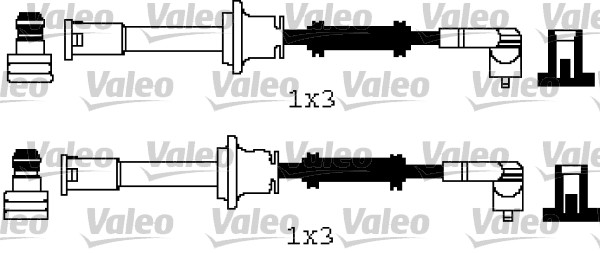 VALEO Gyújtókábel készlet 346245_VALEO