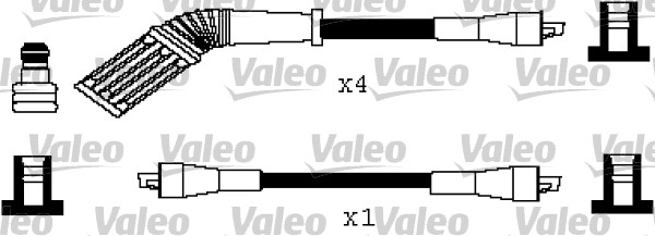 VALEO Gyújtókábel készlet 346243_VALEO