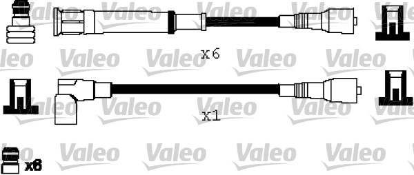 VALEO Gyújtókábel készlet 346235_VALEO