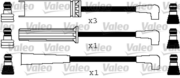 VALEO Gyújtókábel készlet 346234_VALEO