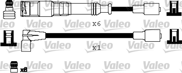 VALEO Gyújtókábel készlet 346232_VALEO