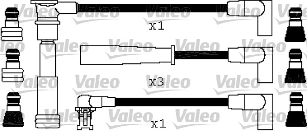 VALEO Gyújtókábel készlet 346227_VALEO