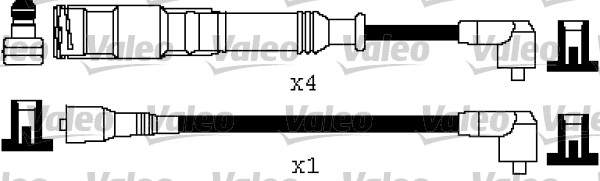 VALEO Gyújtókábel készlet 346217_VALEO