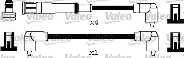 VALEO Gyújtókábel készlet 346211_VALEO