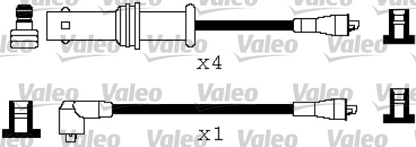 VALEO Gyújtókábel készlet 346208_VALEO