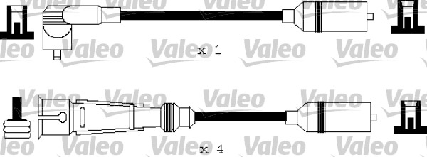 VALEO Gyújtókábel készlet 346179_VALEO