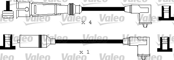 VALEO Gyújtókábel készlet 346176_VALEO