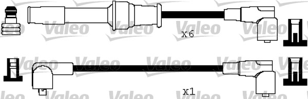 VALEO Gyújtókábel készlet 346162_VALEO