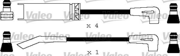 VALEO Gyújtókábel készlet 346161_VALEO