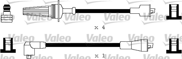 VALEO Gyújtókábel készlet 346134_VALEO