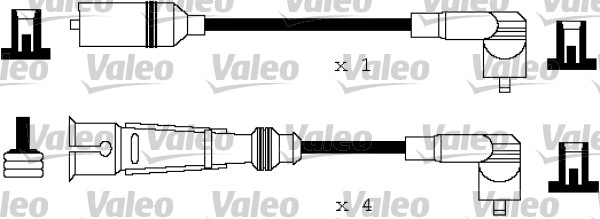 VALEO Gyújtókábel készlet 346120_VALEO