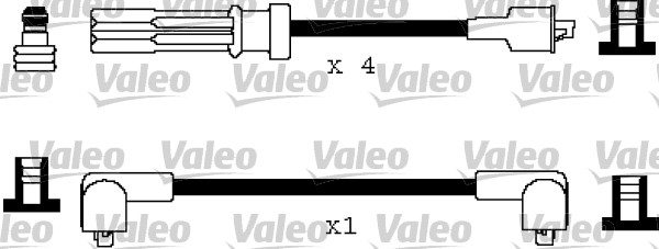 VALEO Gyújtókábel készlet 346108_VALEO