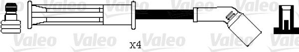 VALEO Gyújtókábel készlet 346095_VALEO